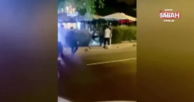 Caddebostan Sahili’nde tekmeli yumruklu kavga | Video