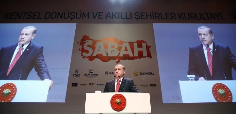 Erdoğan Kentsel Dönüşüm Kurultayı’nda konuştu