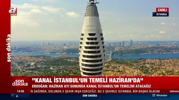 İstanbul yeni simgesi İstanbul Çamlıca Kulesi havadan böyle görüntülendi