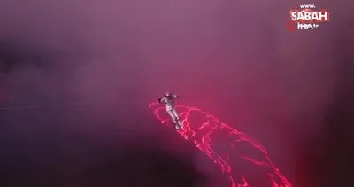 Brezilyalı maceraperest, bin 187 derece sıcaklıktaki lav gölü üzerinden geçti | Video