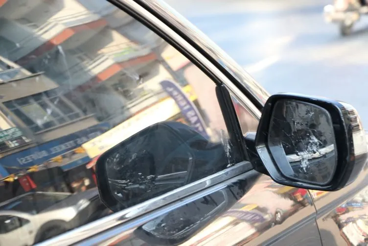 Aracı parçalanan vatandaş, kamera görüntüleriyle büyük şok yaşadı!