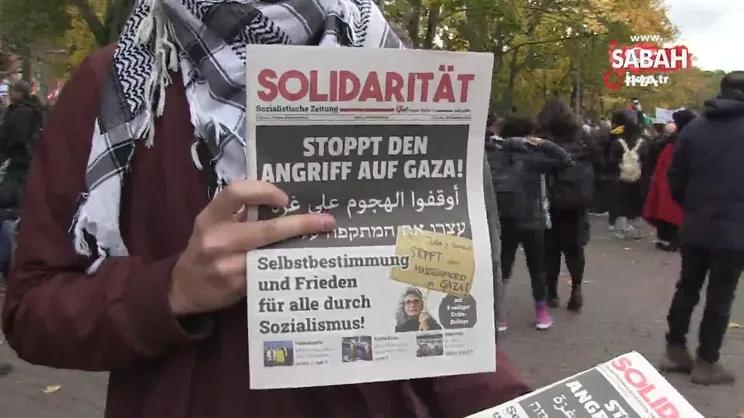 Almanya’da Filistin’e destek yürüyüşü