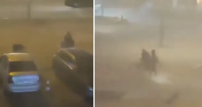 Başakşehir'de sele kapılan çocuğu annesi son anda kurtardı Başakşehir'de sele kapılan çocuğu annesi son anda kurtardı