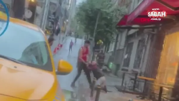 Amerikalı turist otel çalışanını sokak ortasında dövdü | Video