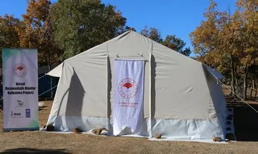 Göçer hayvancılık yapan ailelere yaşam çadırı desteği