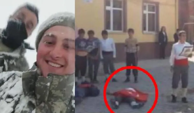 Şehit Yasin Karaca’nın son görüntüleri ortaya çıktı! Ortaokulda da şehit askeri canlandırmış…