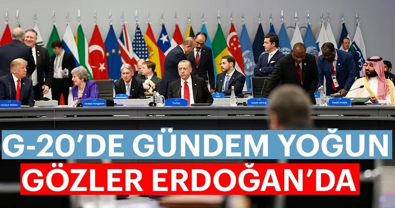 G20’de yoğun gündem gözler Erdoğan’da