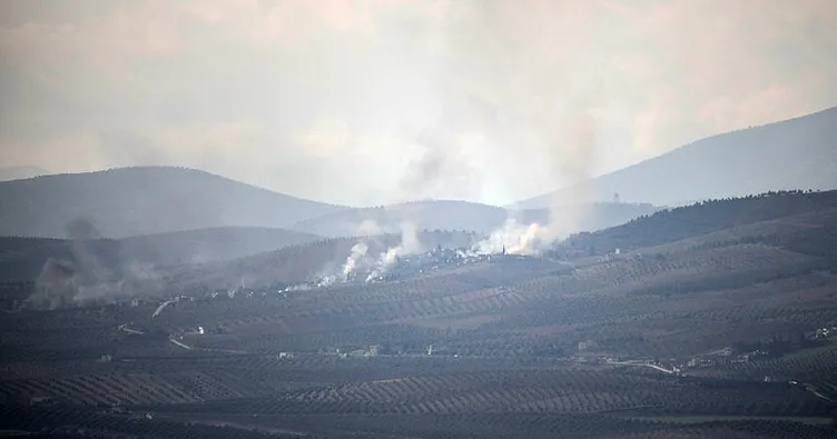 Teröristlerin üzerine bomba yağıyor