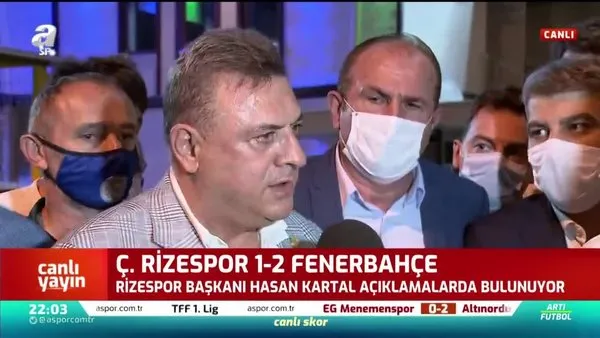 Rizespor Başkanı Hasan Kartal: Bu hakemlerle bu lig biter mi?