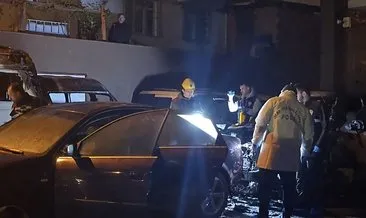 Tuzla'da park halindeki otomobilde yangın: Alevler 5 araca sıçradı #istanbul