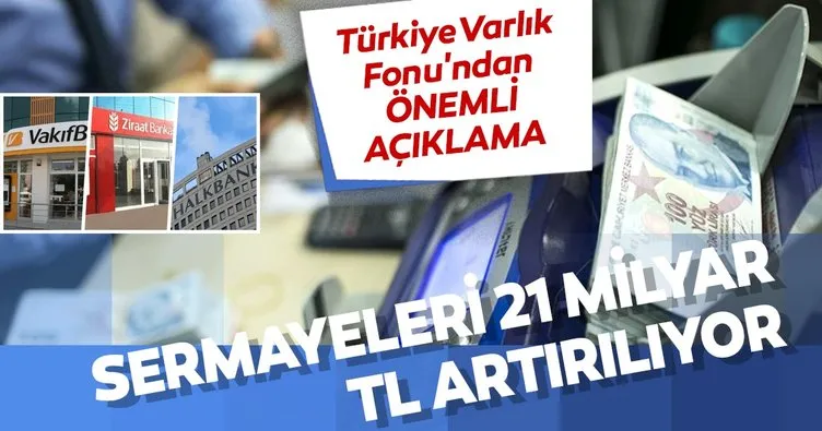 Türkiye Varlık Fonu'ndan kamu bankalarının sermayelerine ilişkin açıklama