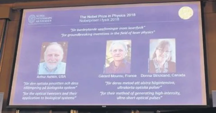 Nobel ödülü lazer fizikçilerine