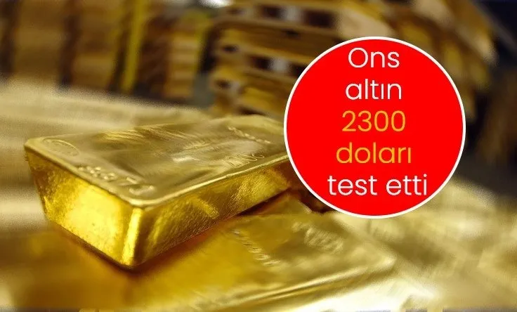 Altın fiyatları yön arayışında! Ons altın 2 bin 300 dolar seviyesini test etti