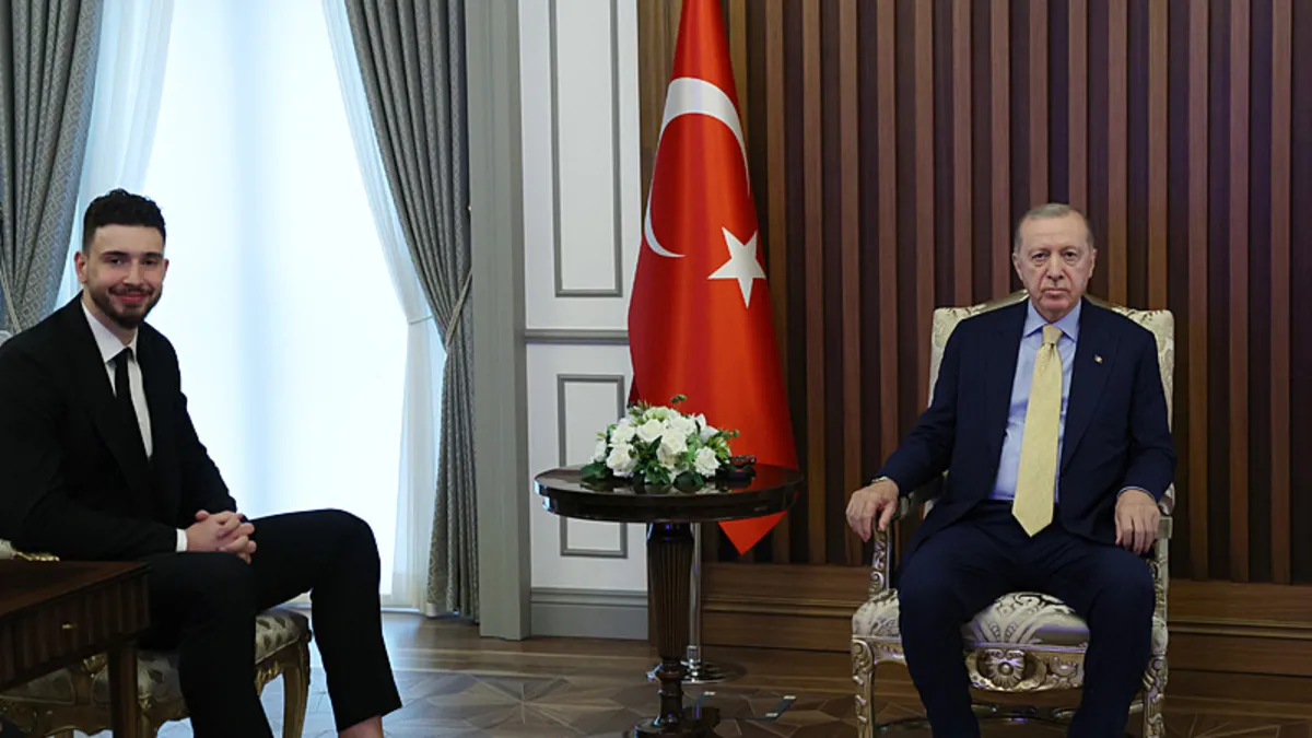 Başkan Recep Tayyip Erdoğan, Alperen Şengün’ü kabul etti! Başkan Recep Tayyip Erdoğan, Alperen Şengün’ü kabul etti!
