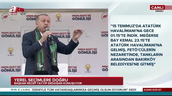 Denizli'de vatandaşlara hitap eden Cumhurbaşkanı Erdoğan'dan önemli açıklamalar
