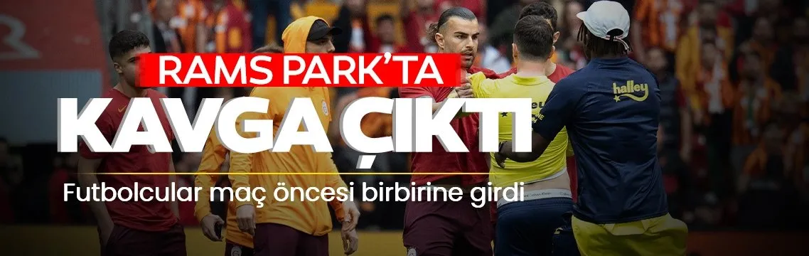 Galatasaray - Fenerbahçe derbisinde kavga!