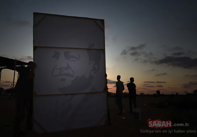 Filistinli ressam, seçim zaferinin ardından bakın ne yaptı?