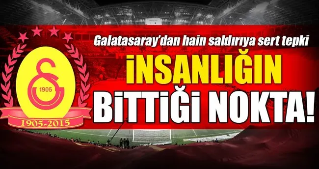 Galatasaray’dan ’patlama’ açıklaması