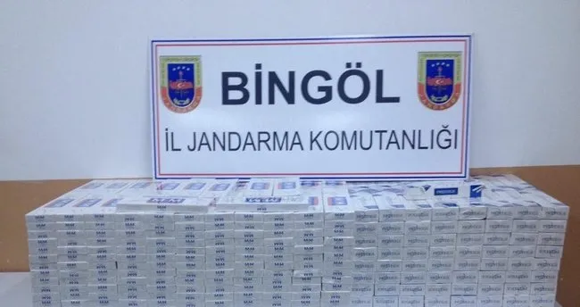 Bingöl’de 5 bin paket kaçak sigara ele geçirildi