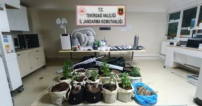 Jandarmadan uyuşturucu imalathanesine baskın #tekirdag