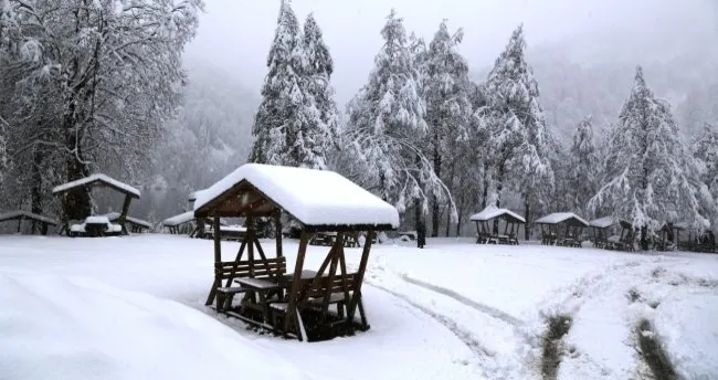Artvin’de kar kalınlığı 25 santimetreyi buldu