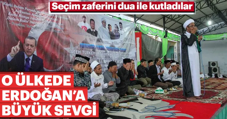 Erdoğan’ın seçim zaferi dua ile kutlandı