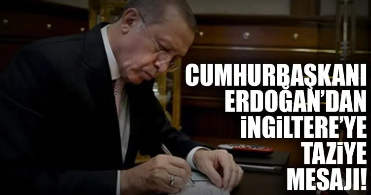 SON DAKİKA: Cumhurbaşkanı Erdoğan’dan taziye mesajı!