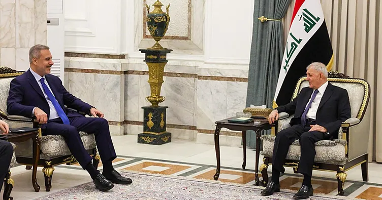 Bakan Fidan Irak Cumhurbaşkanı Reşid ile bir araya geldi
