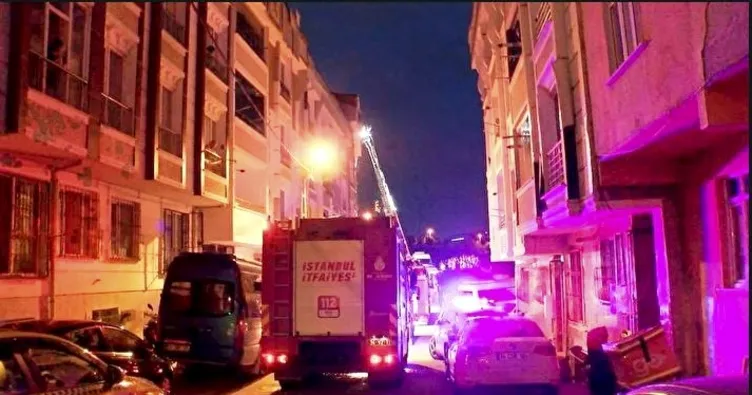 5 katlı binada korkutan yangın