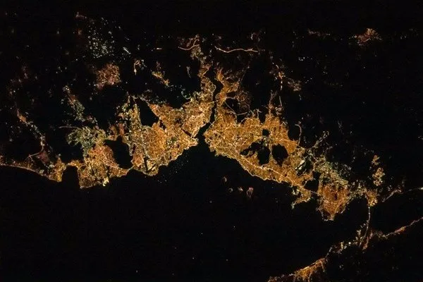 Uzaydan Türkiye'yi çekti