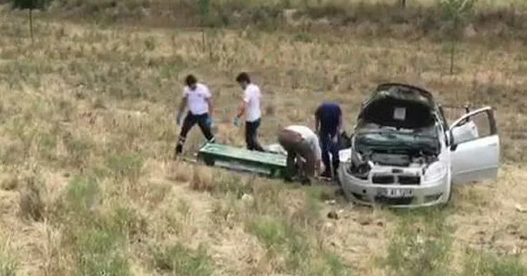 Konya’da otomobil şarampole devrildi: 2 ölü, 3 yaralı
