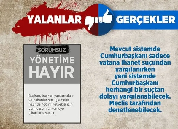Cumhurbaşkanlığı Sistemi hakkında 20 yalan 20 gerçek