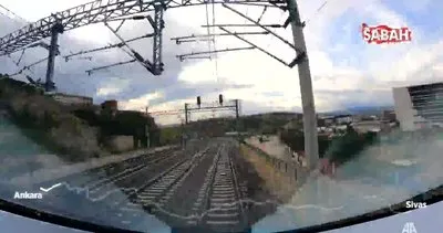 Ankara-Sivas Hızlı Tren Hattı’nda 2 saat süren seyahat 2 dakikalık videoda