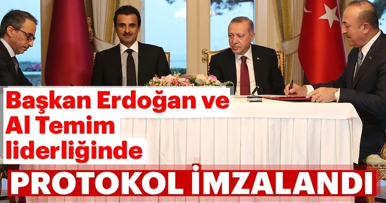 Son dakika: Başkan Erdoğan-Al Temim görüşmesi sonrası açıklamalarda bulundu