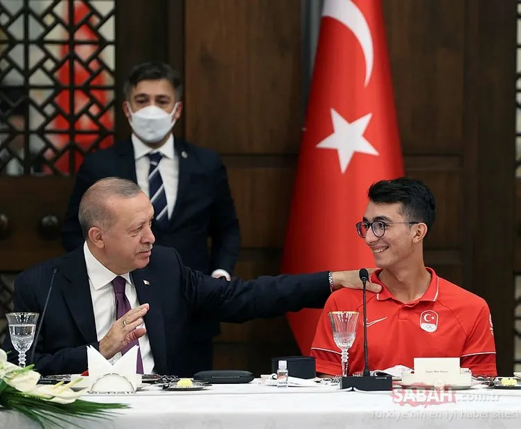 Başkan Erdoğan, Tokyo Olimpiyat Oyunları’nda madalya alan milli sporcularla bir araya geldi