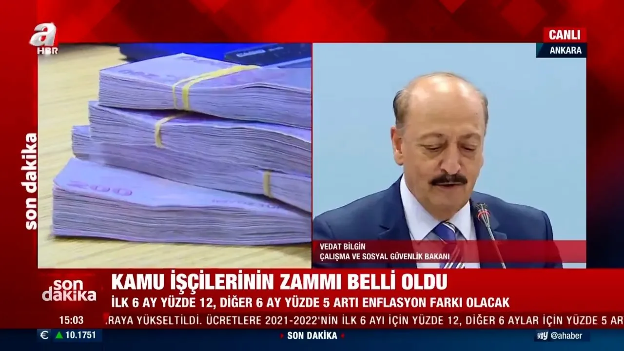 Son Dakika 2021 2022 Kamu Isci Maas Zammi Belli Oldu Kim Ne Kadar Zam Aldi Ilk 6 Ay Icin Yuzde 12 Diger 6 Aylar Icin Yuzde 5 Videosunu Izle Son Dakika Haberleri