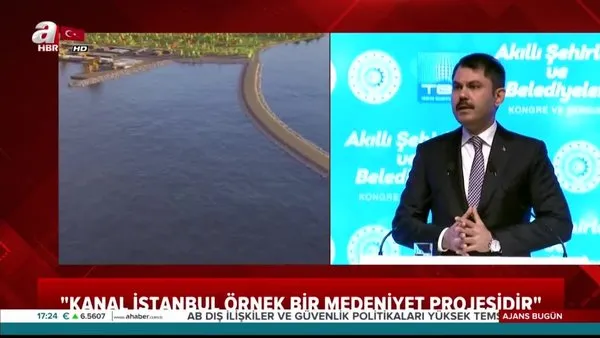 Bakan Kurum İmamoğlu'nun yüzüne bakarak 'Kanal İstanbul'u yapacağız dedi