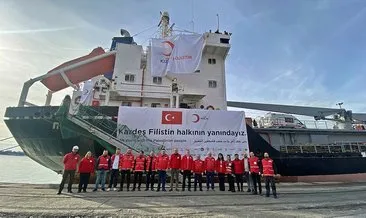 Türk Kızılay’ın yardım gemisi Gazze’ye doğru yola çıktı