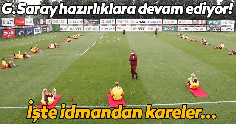 Galatasaray Süper Lig hazırlıklarına devam ediyor! İşte o kareler...