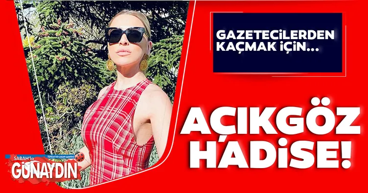 Açıkgöz Hadise! Gazetecilerden kaçmak için ilginç bir yol buldu