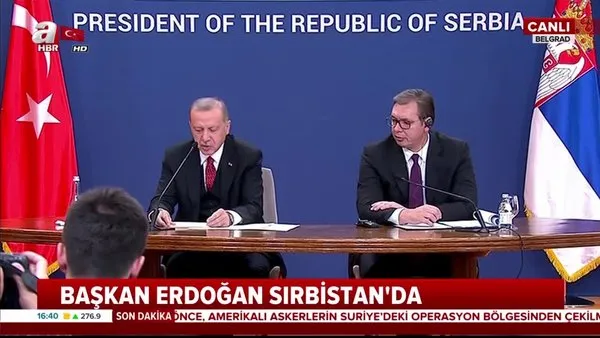 Başkan Erdoğan'dan Sırbistan'da önemli açıklamalar