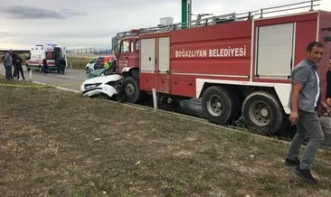 Yozgat’ta itfaiye aracı ile otomobilin çarpışması sonucu 3 kişi öldü