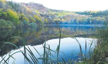 Çubuk Karagöl Tabiat Parkı, sonbahar renkleriyle ziyaretçilerini büyülüyor