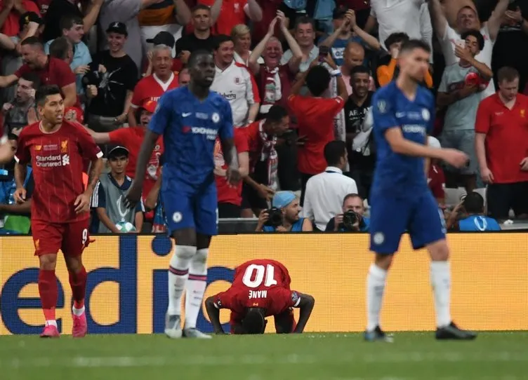 İşte Liverpool ve Chelsea arasında oynanan Süper Kupa finalinden kareler