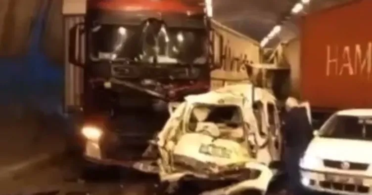 Son dakika haberi: Bolu Dağı Tüneli’nde 18 araç birbirine girdi! Kazanın nedeni belli oldu! İşte korkunç kazanın görüntüsü