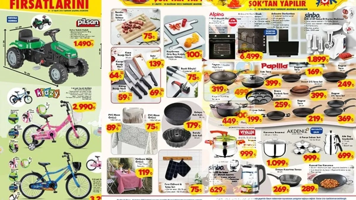 ŞOK MARKETLERDE BAYRAM ÇOŞKUSU! ŞOK aktüel 21 Mayıs - 10 Haziran ürünleri neler, indirimli mi?