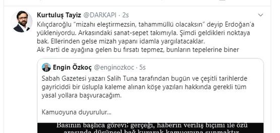 Sabah Gazetesi Yazarı Salih Tuna'dan CHP'li Engin Özkoç'a ince cevap! - 5