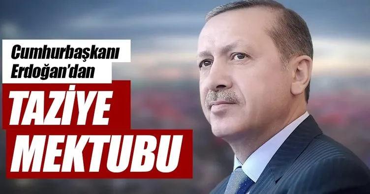 Erdoğan’dan Ruhani’ye taziye mektubu