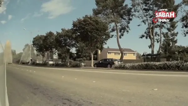 ABD’de ilginç trafik kazası araç kamerası tarafından kaydedildi | Video
