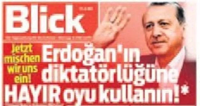 İsviçre gazetesinden Türkçe ‘hayır’ manşeti...